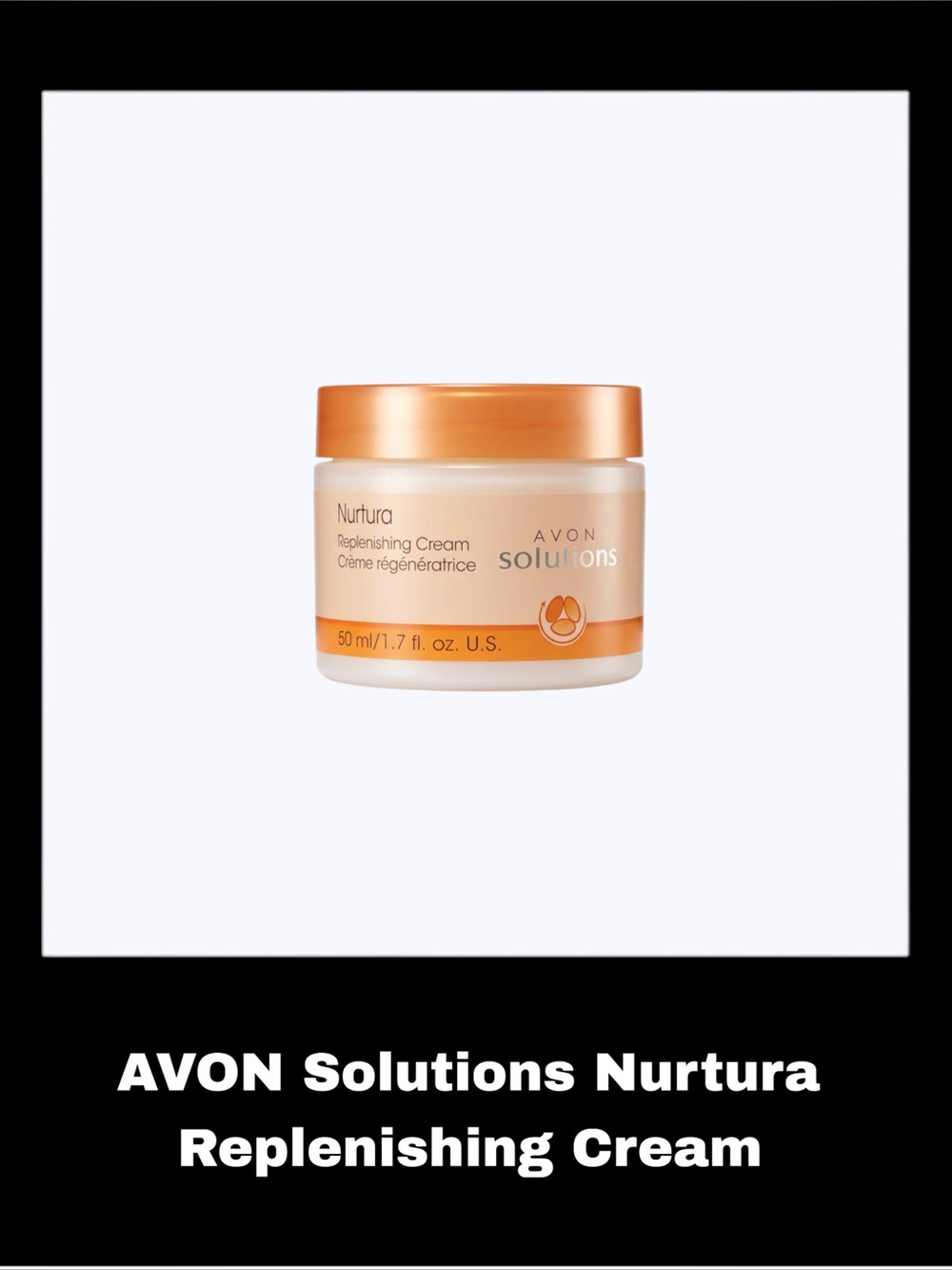 AVON Solutions Vegan 1.7 Fluid Ounces Nurtura Replenishing Cream